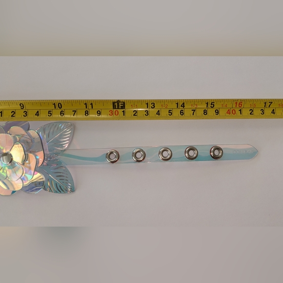 NWT IRIDESCENT FLOWER CHOKER - Picture 6 of 14